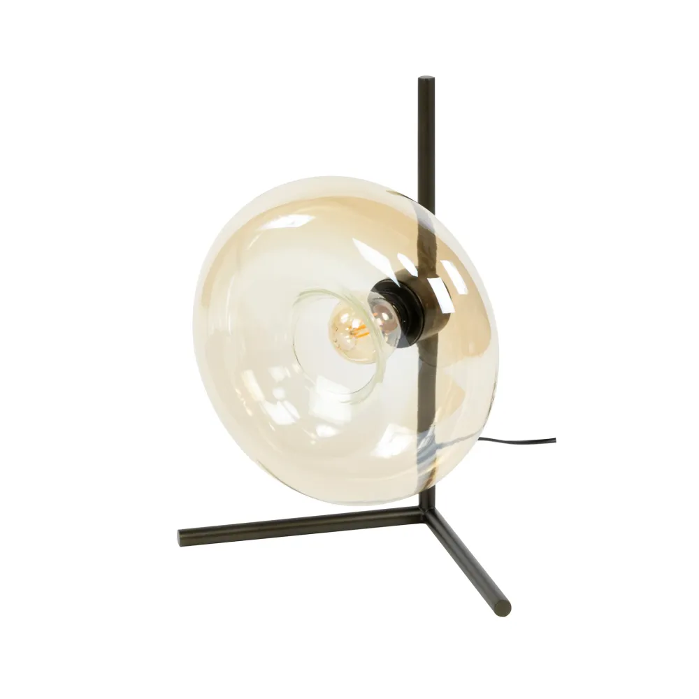 Tafellamp Donut - 1-lichts - Amberkleurig - Glas Vloerlampen