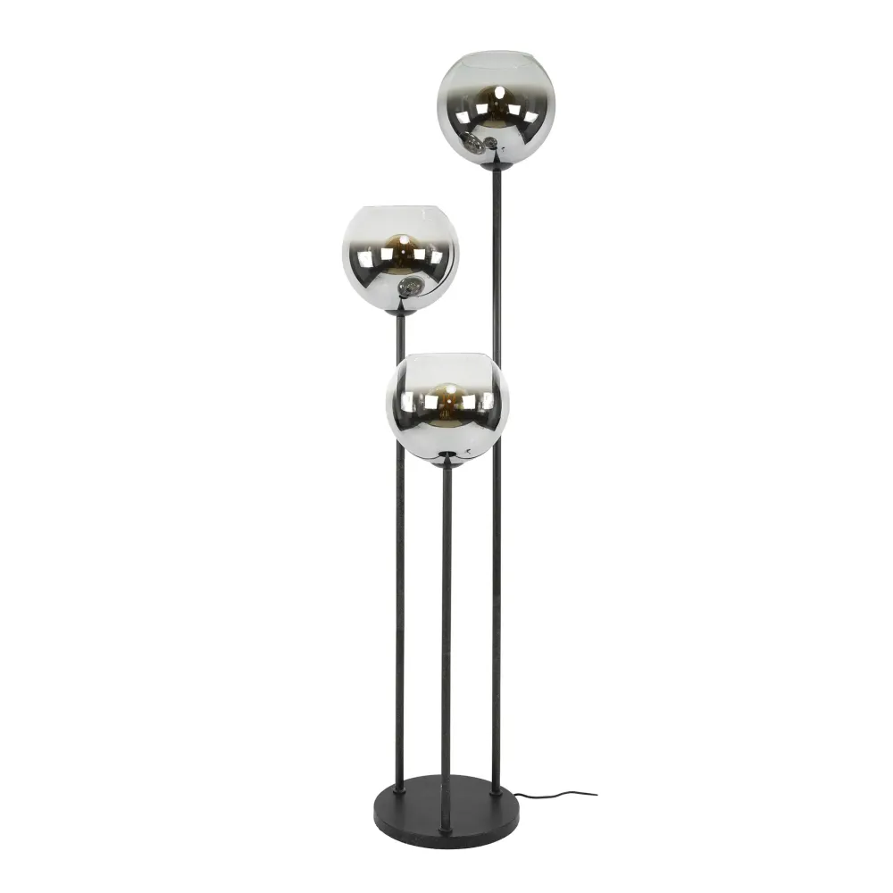 Vloerlamp Bollo - Chroom - Glas - 162 cm Vloerlampen