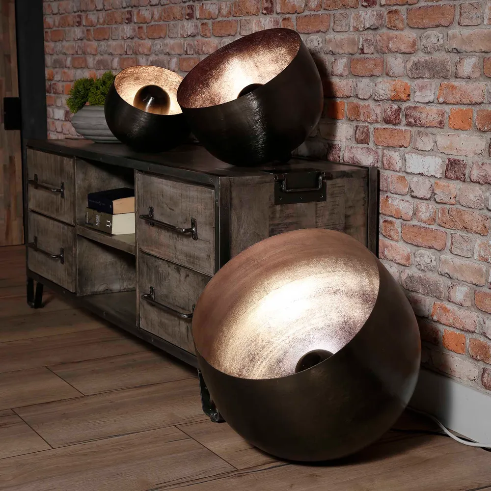 Vloerlamp Breeze - Zwart Nikkel - Metaal - 46 cm Vloerlampen