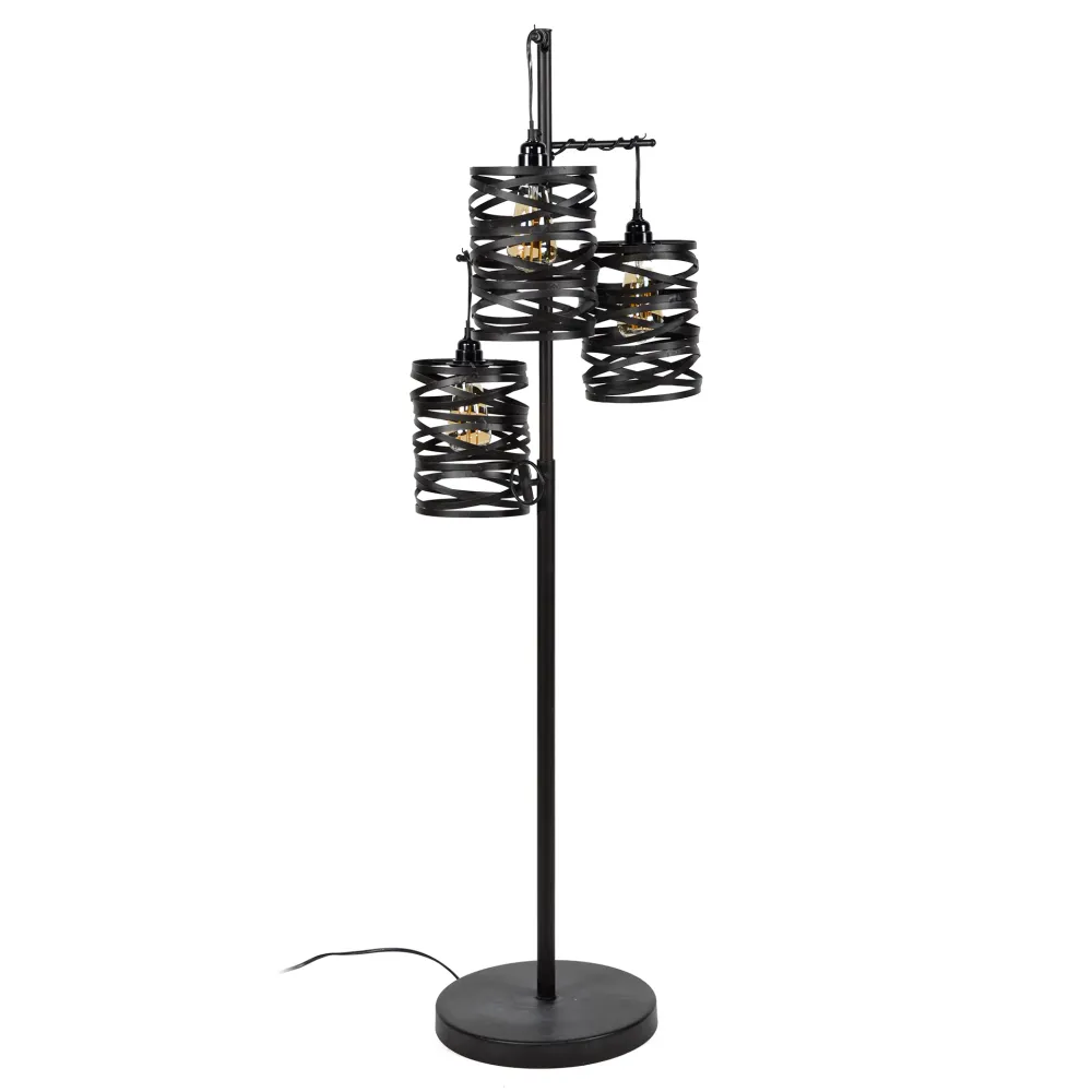Vloerlamp Kai - Antraciet - Metaal Vloerlampen