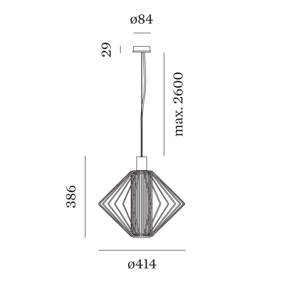 Wever & Ducré WIRO Diamond hanglamp WEVER & DUCRÉ