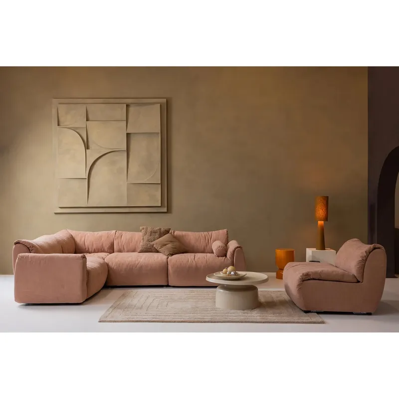 Tafellamp Loft | 90 cm | bouclé tapenade | WOOOD