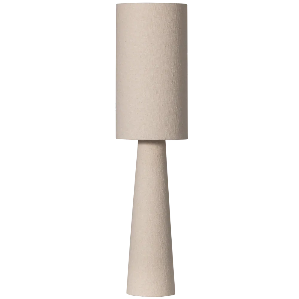 WOOOD Loft Tafellamp - Metaal/Bouclé - Naturel - 90xØ22 cm