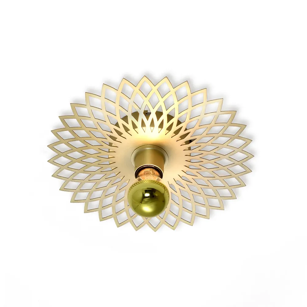 Ylumen plafondlamp Ombra - 1 lichts - 30 x 7.5 cm - mat goud