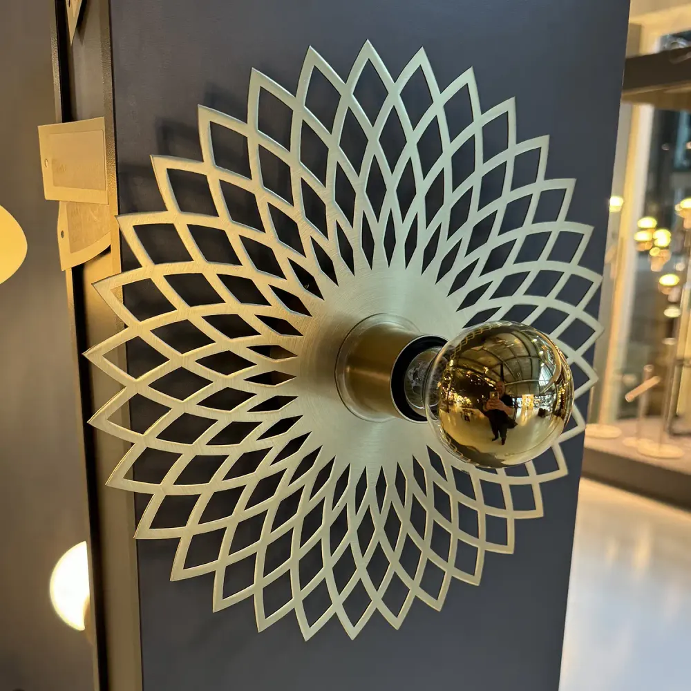 Ylumen plafondlamp Ombra - 1 lichts - 30 x 7.5 cm - mat goud