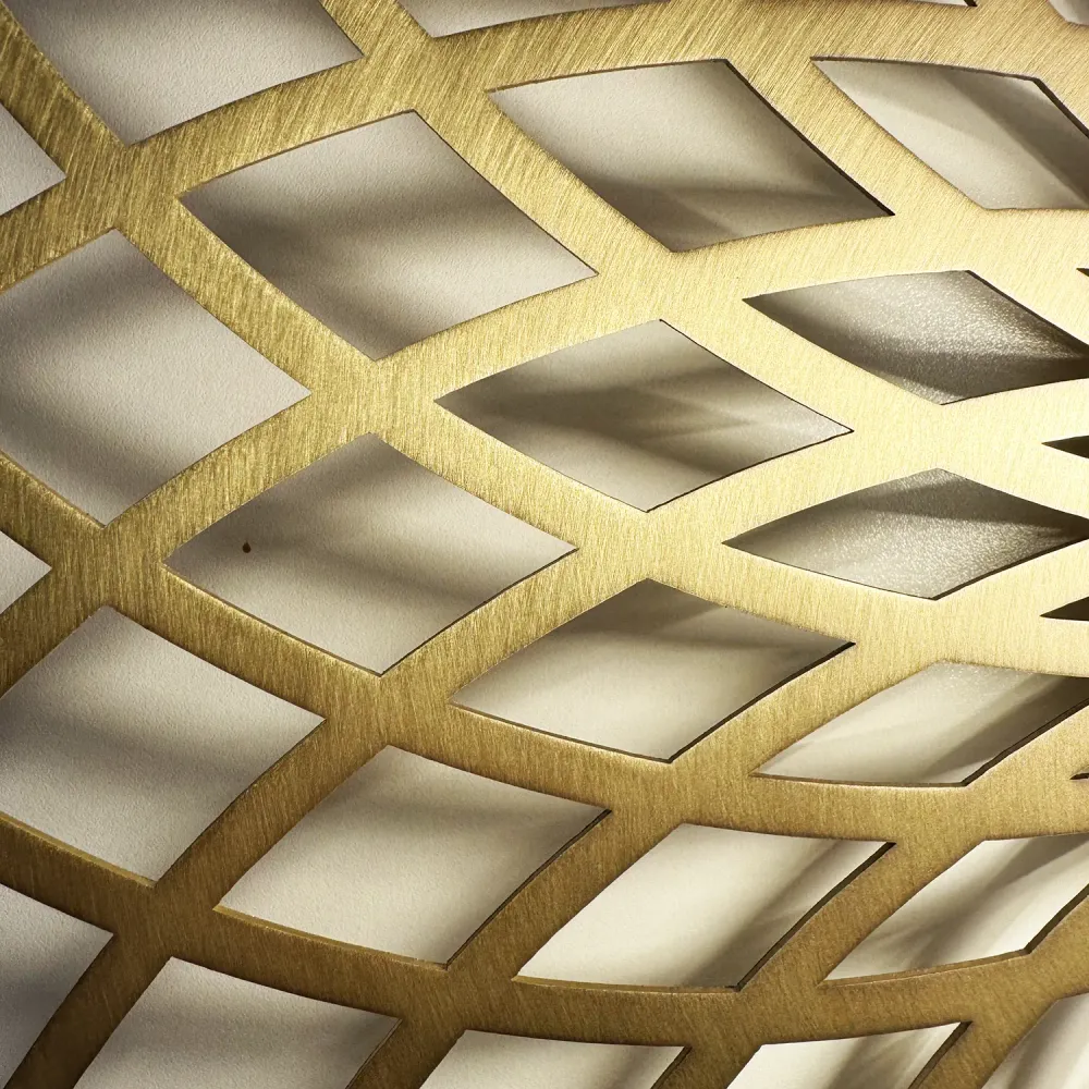 Ylumen plafondlamp Ombra - 1 lichts - 30 x 7.5 cm - mat goud