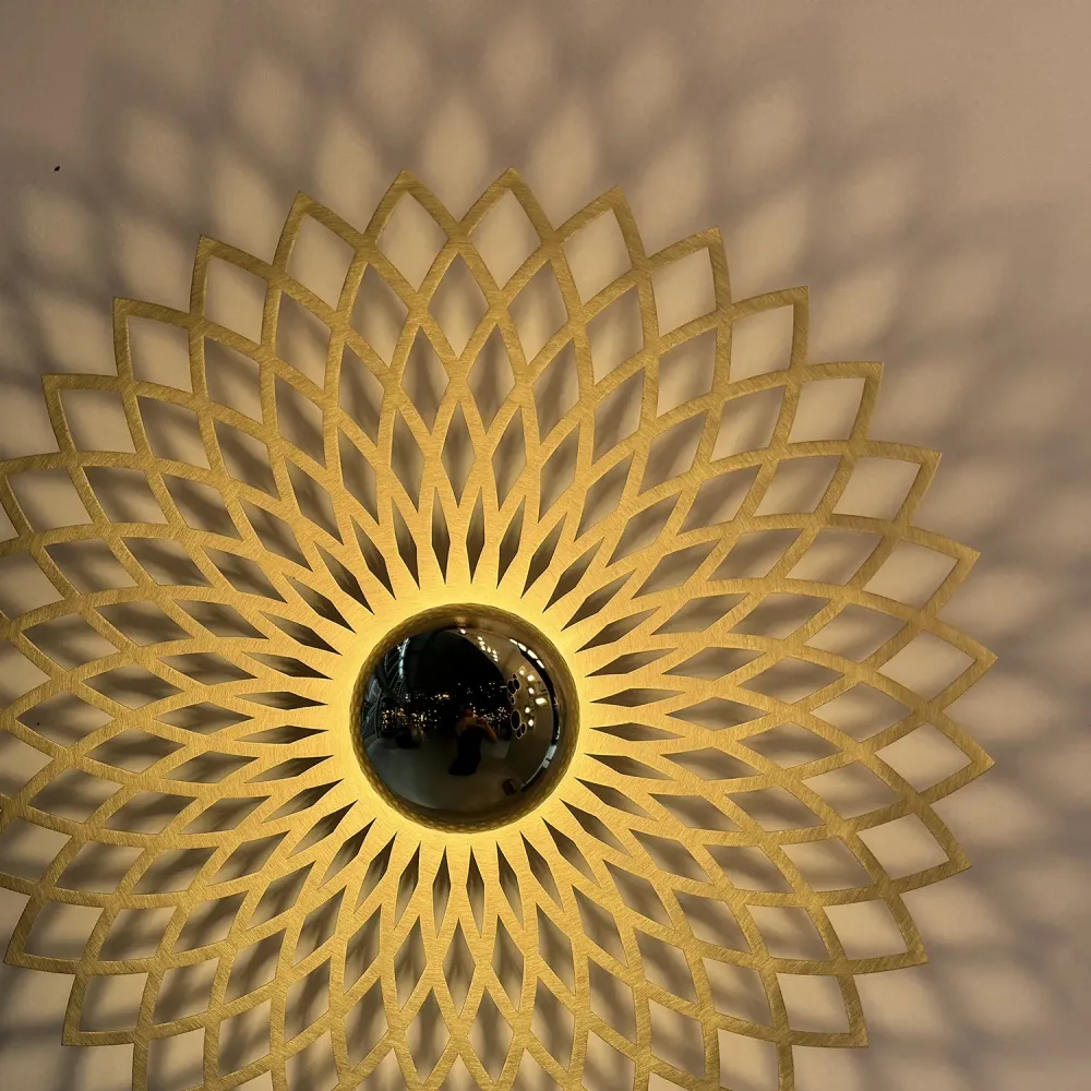 Ylumen plafondlamp Ombra - 1 lichts - 50 x 8 cm - mat goud