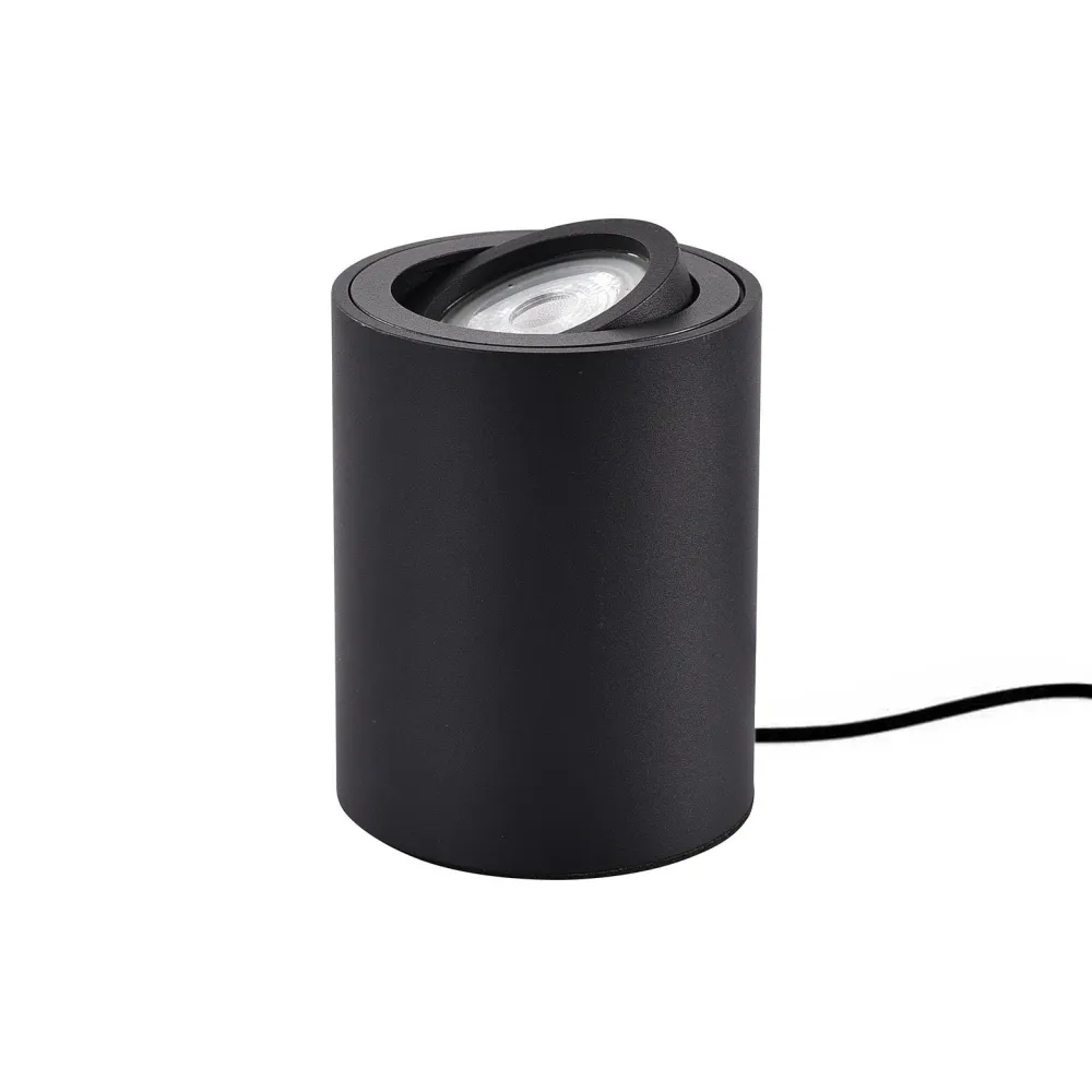 Ylumen tafellamp Fury - 1 lichts - 8 x 10 cm - zwart