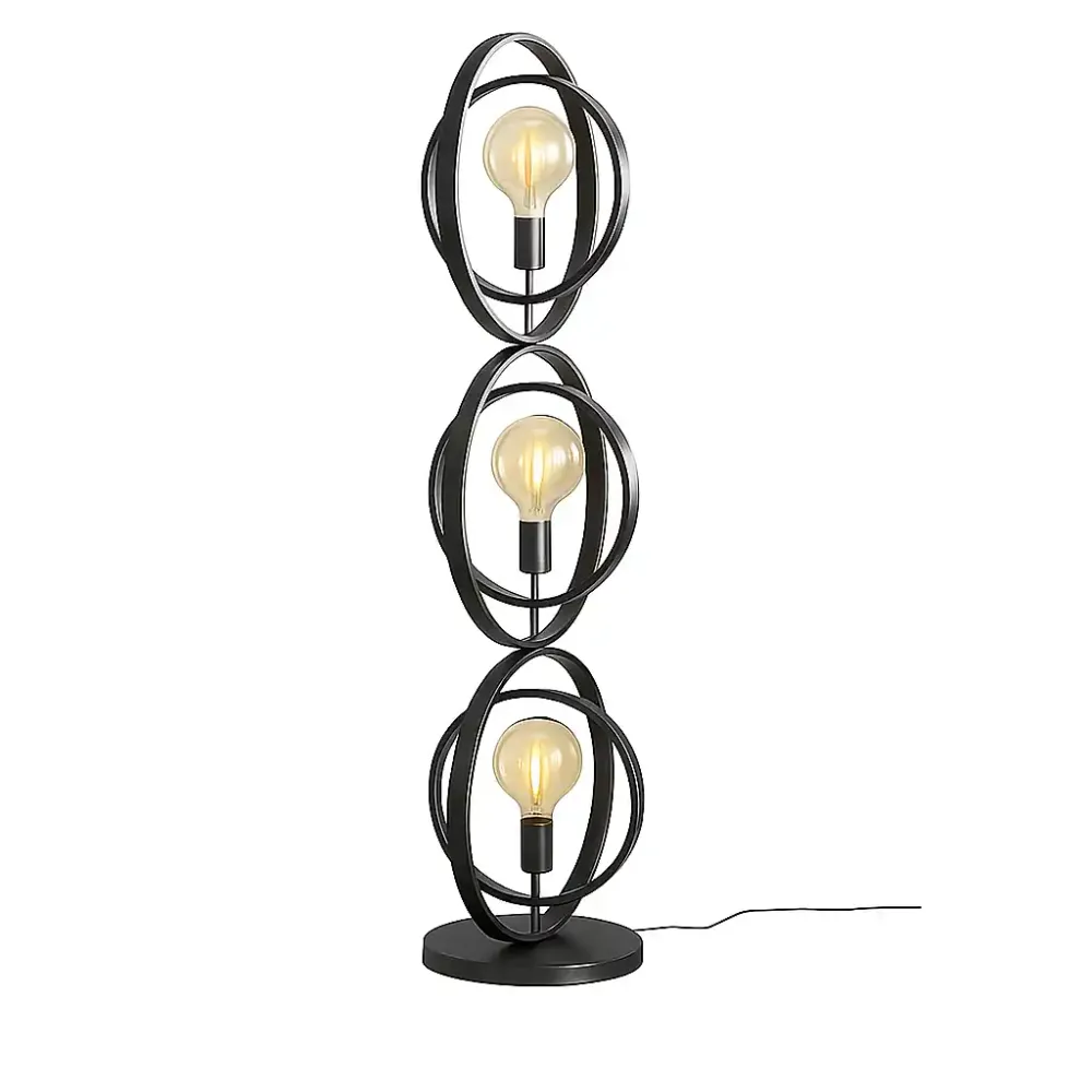 Ylumen vloerlamp Turn - 3 lichts - 40 x 124 cm - zwart