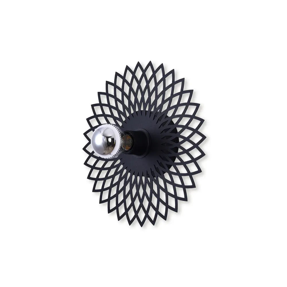 Ylumen wandlamp Ombra - 1 lichts - 7.5 x 30 cm - zwart
