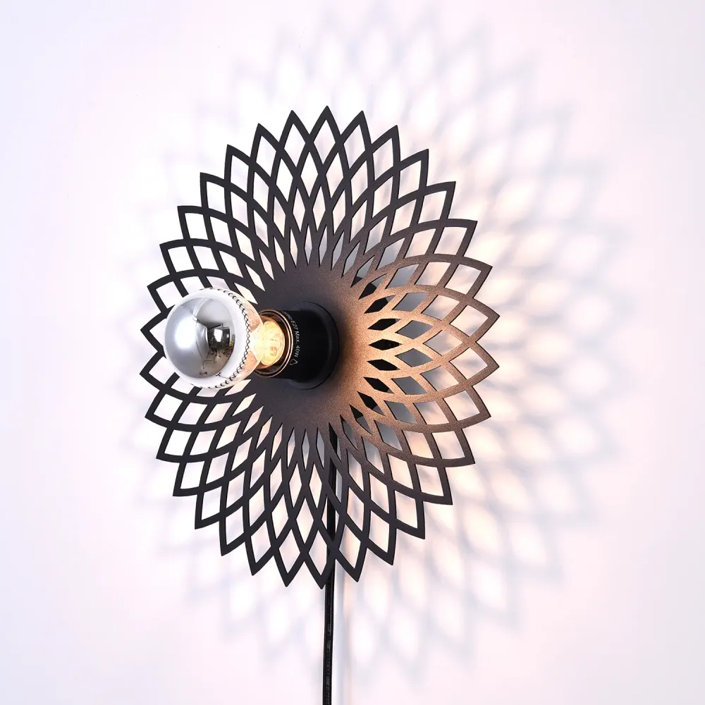 Ylumen wandlamp Ombra - 1 lichts - 7.5 x 30 cm - zwart