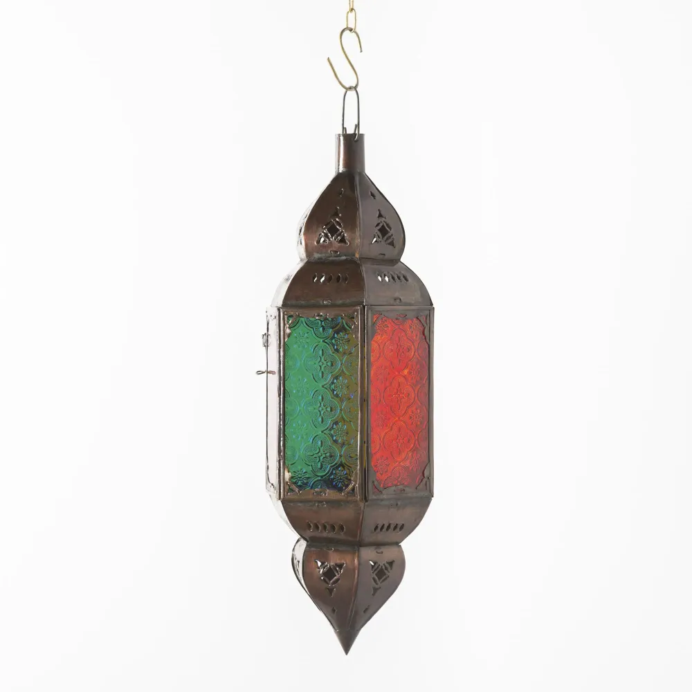 Zeshoekige kristallen Arabische lamp A6 45x13