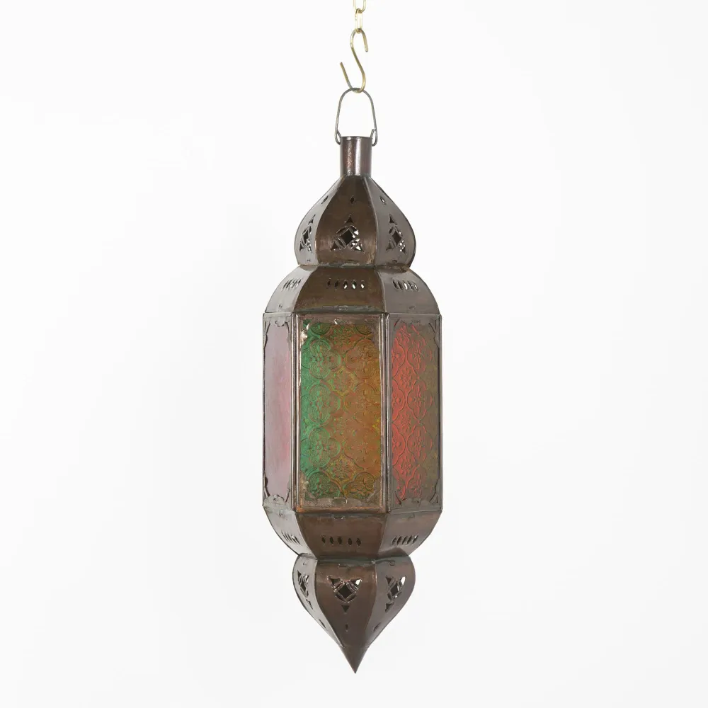 Zeshoekige kristallen Arabische lamp A6 45x13