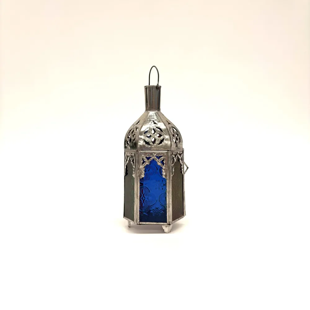 MC Zilveren Arabische Kaarshouder 20x9cm