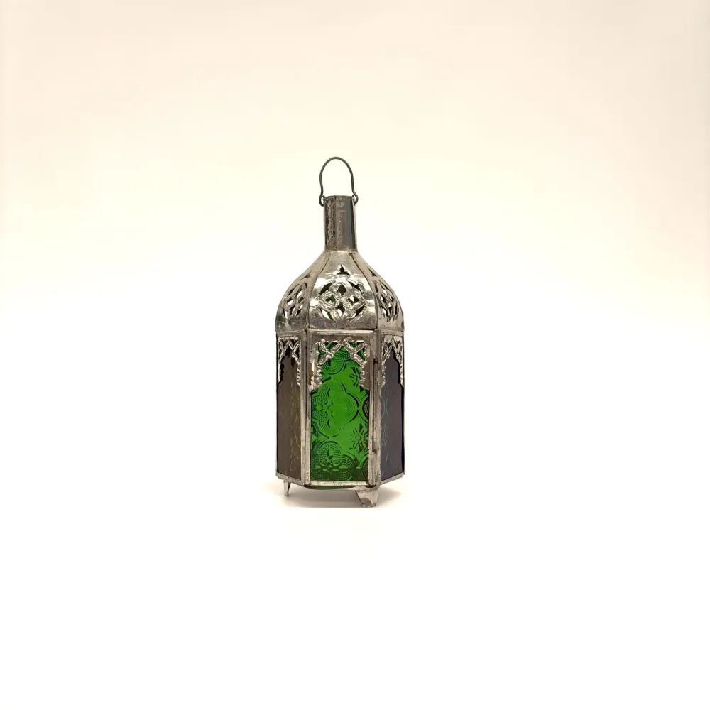 MC Zilveren Arabische Kaarshouder 20x9cm