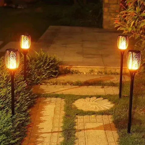 2x Zonne-Tuinlantaarns - Sfeervolle Buitenverlichting