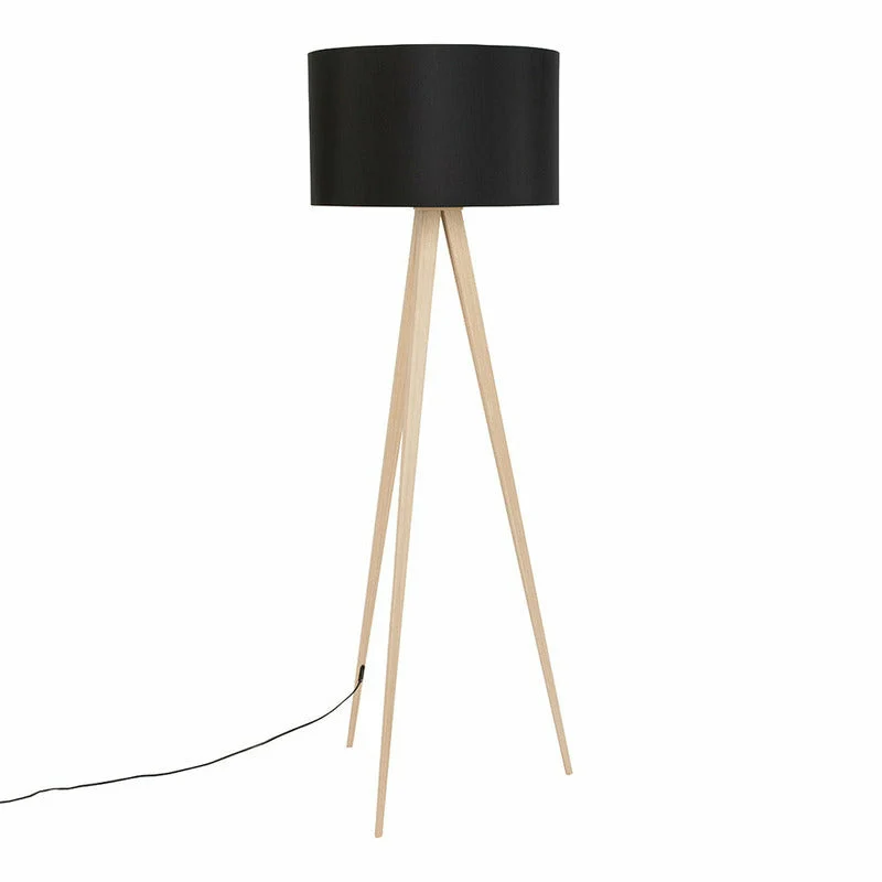 Tripod vloerlamp | hout | verschillende kleuren | Zuiver