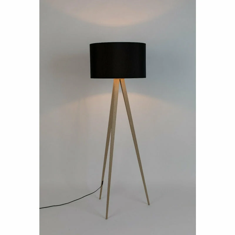 Tripod vloerlamp | hout | verschillende kleuren | Zuiver