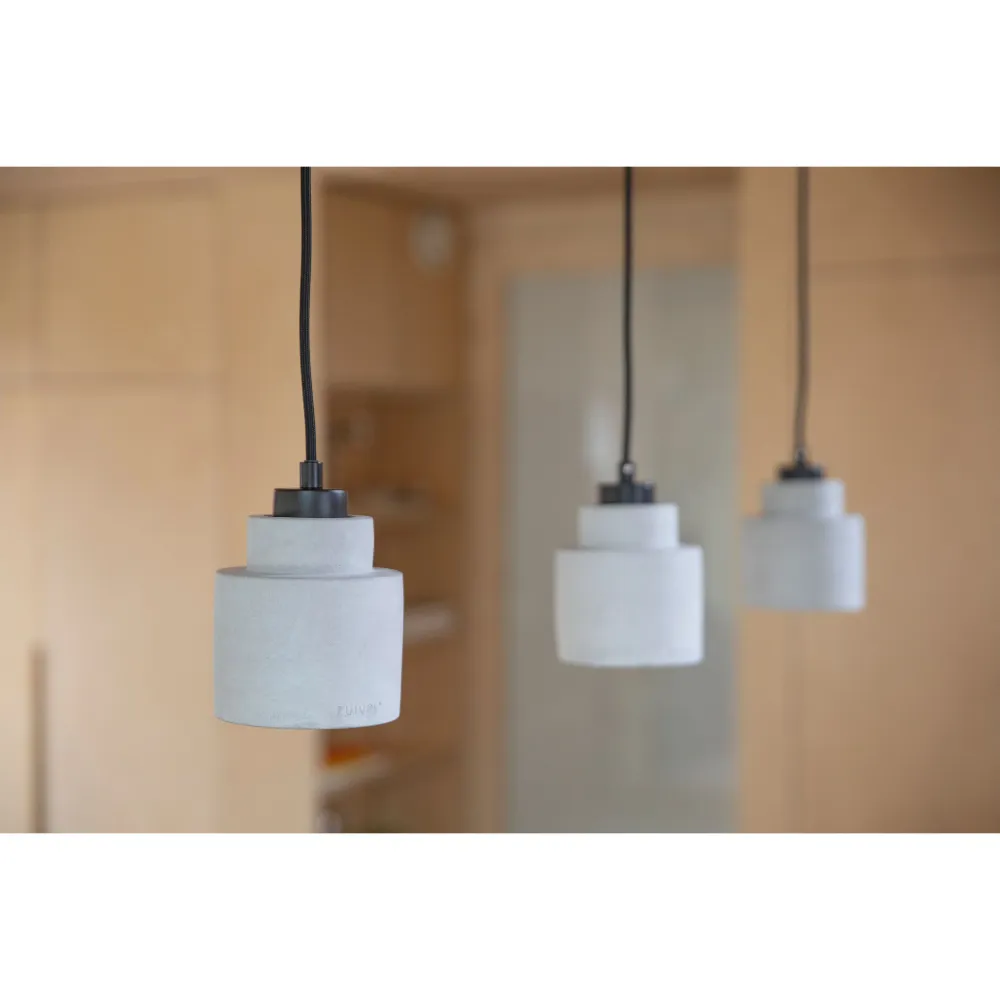 Zuiver Left Hanglamp Beton 11 x 11 cm Grijs