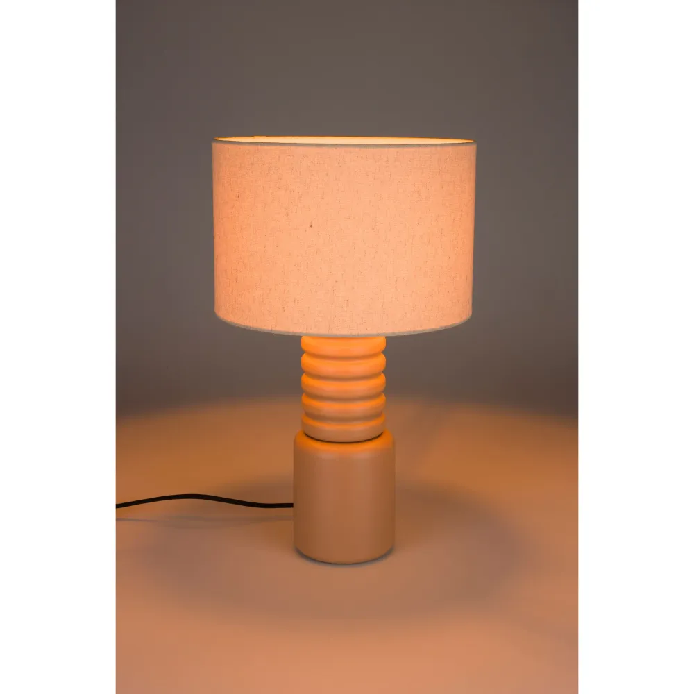 Zuiver Six Tafellamp Toast Oranje/ Beige