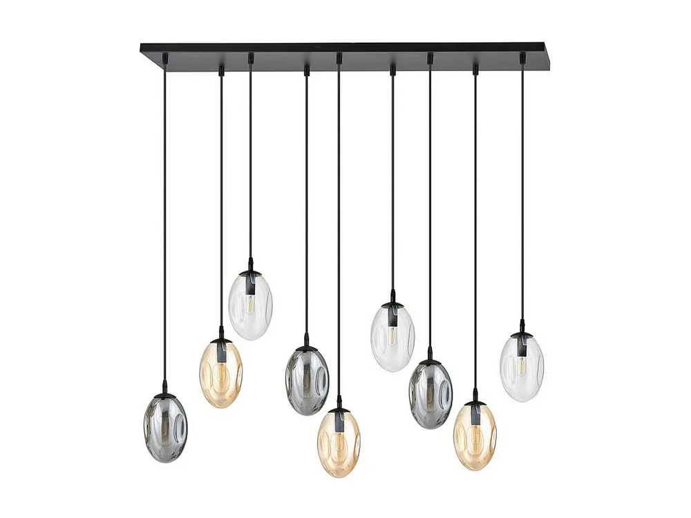Professionele Kwaliteit Plafonnier Astral, Noir, 100x100x22 cm, EPIKASA