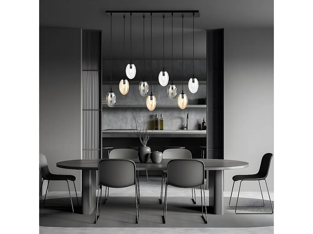 Professionele Kwaliteit Plafonnier Astral, Noir, 100x100x22 cm, EPIKASA