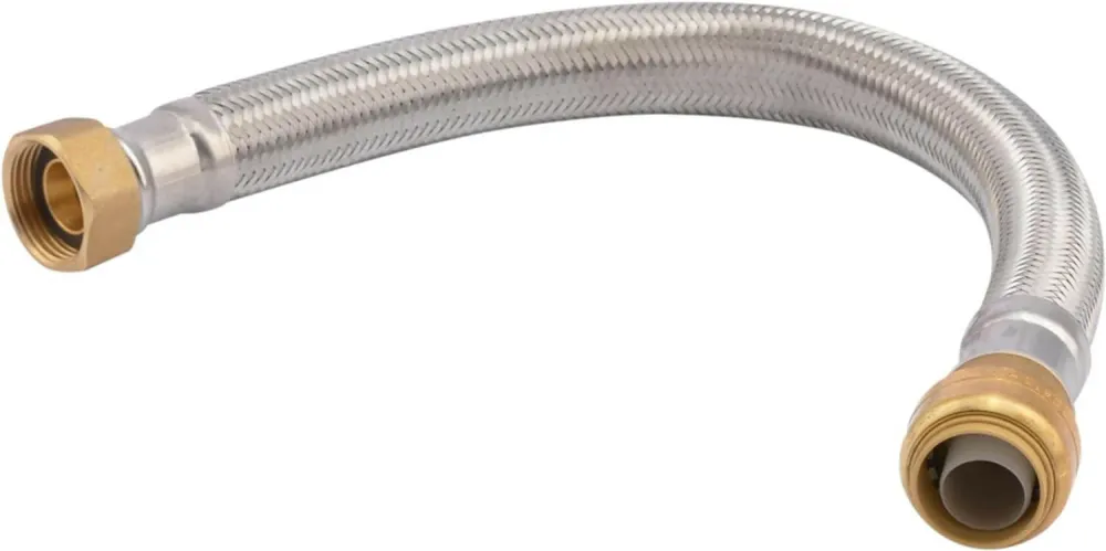 SharkBite 3/4 . x 3/4 . FIP Stainless Staal Braided Flexible Water Heater Connector (15 . Length) met Keuringscertificaat