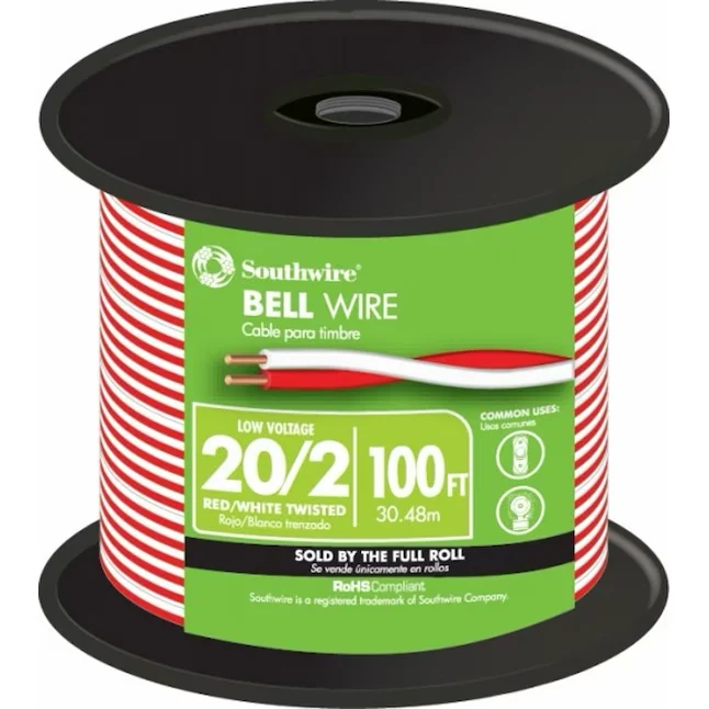 Southwire 100-ft 20/2 Massief Doorbell Wire (--roll)