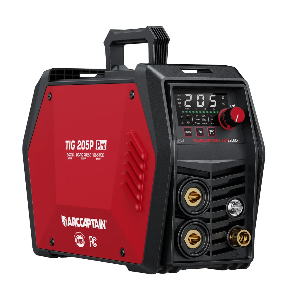 Arccaptain iControl TIG205P Pro DC Pulse TIG Welder Easy Grip