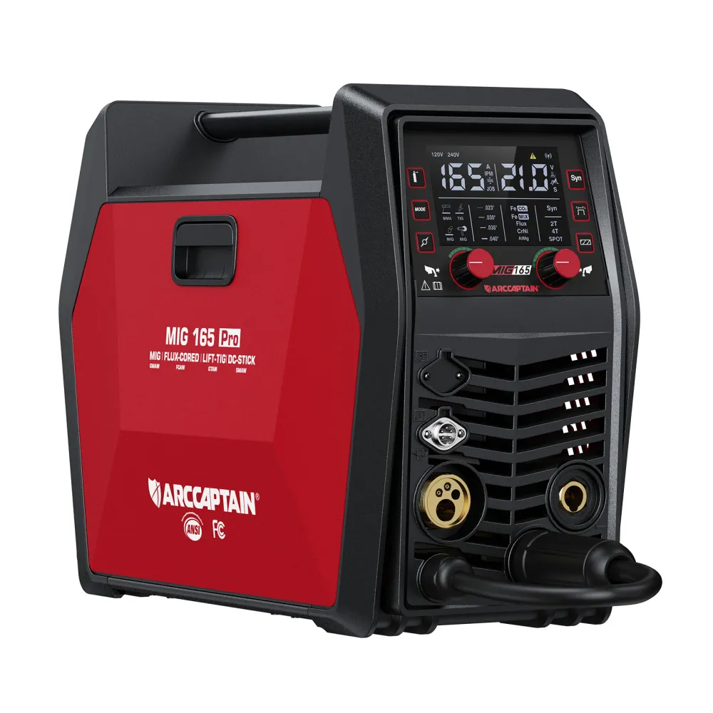 Arccaptain MIG165 Pro Duaal Voltage Gas and Gasless MIG Welder