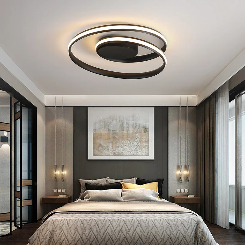 Aluminium naadloze curve inbouw eenvoudige LED-inbouwplafondlamp voor slaapkamer | Snel Thuisbezorgd