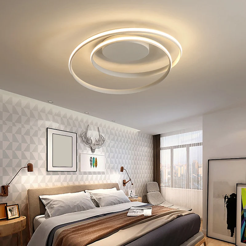 Aluminium naadloze curve inbouw eenvoudige LED-inbouwplafondlamp voor slaapkamer | Snel Thuisbezorgd