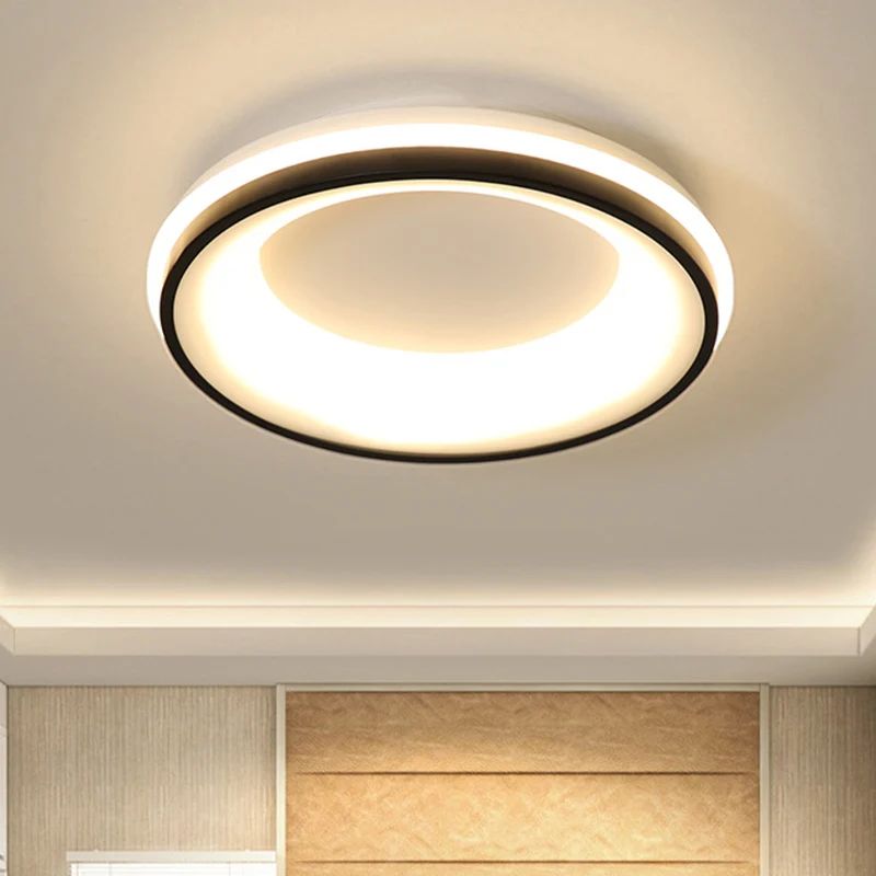 IP44 Waterdichte Nordic Drum inbouwlamp metallic zwart LED-plafondlamp, warm/wit licht/afstandsbediening traploos dimmen