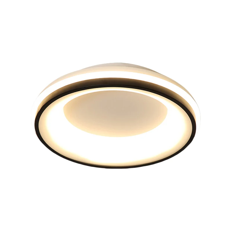 IP44 Waterdichte Nordic Drum inbouwlamp metallic zwart LED-plafondlamp, warm/wit licht/afstandsbediening traploos dimmen