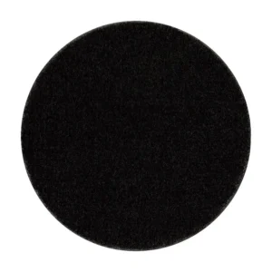 Badkamertapijt SANTA cirkel vlak, antislip, soepel - zwart cercle 67 cm