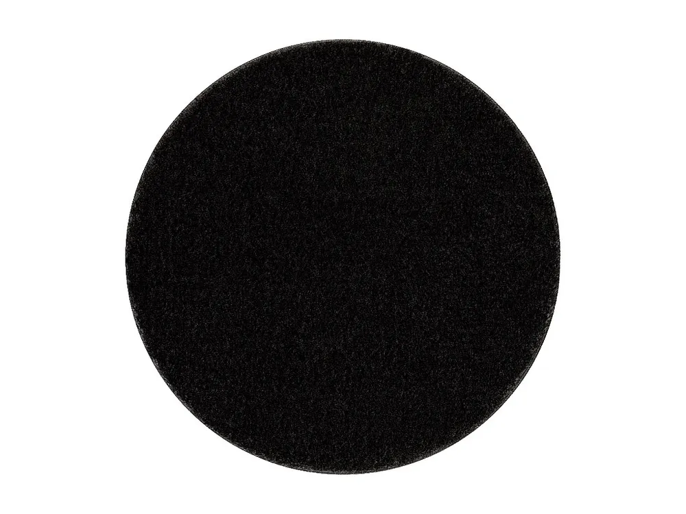 Badkamertapijt SANTA cirkel vlak, antislip, soepel - zwart cercle 67 cm
