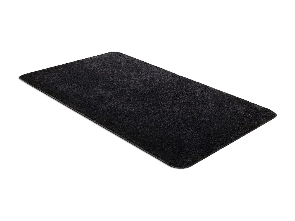 Badkamertapijt SANTA, vlak, antislip, soepel - zwart 60x100 cm