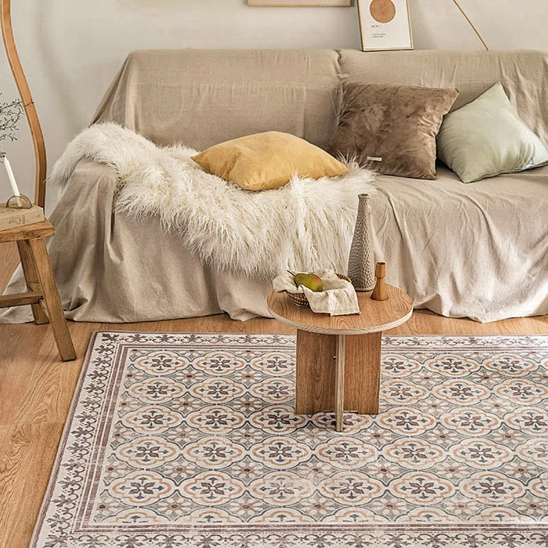 Basisch tapijt met abstracte print Multi gekleurd Chenille binnentapijt Antislip achterkant Vlekbestendig gebied Tapijt vo...