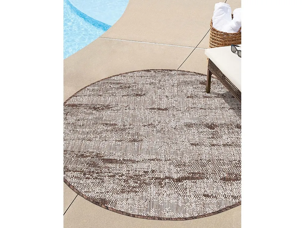 Buitenkleed - 122x122 - Bruin - Tulum Eigentijds