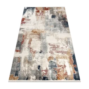 DISTIN 0144B wit / roze / poeder eigentijds tapijt - Abstractie, vintage, 160x230 cm