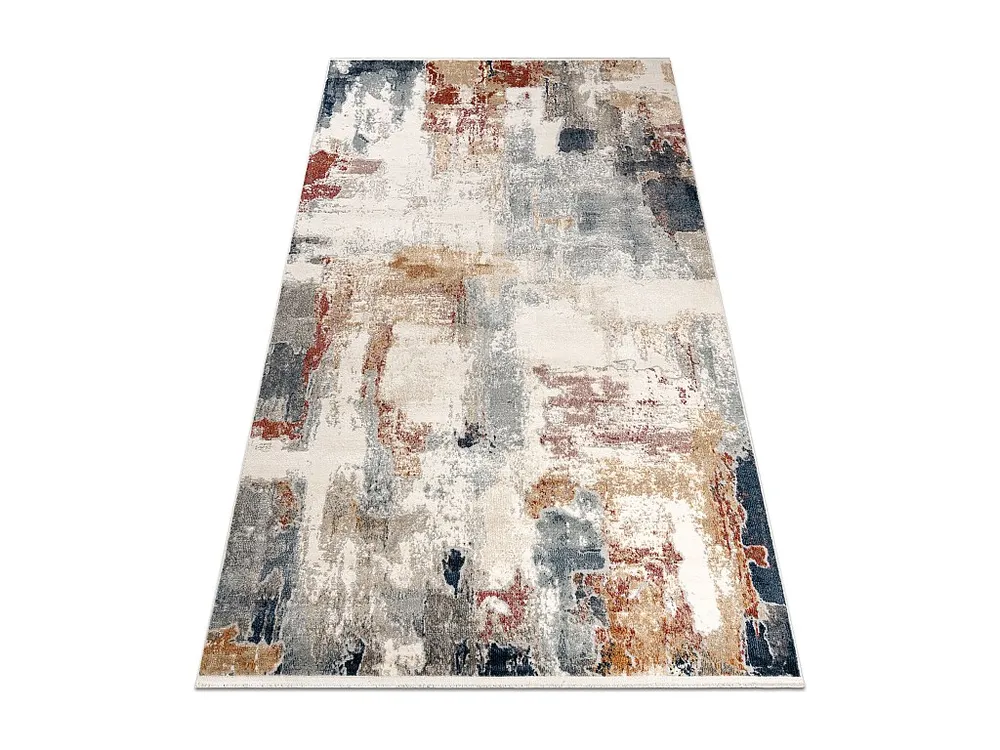 DISTIN 0144B wit / roze / poeder eigentijds tapijt - Abstractie, vintage, 160x230 cm