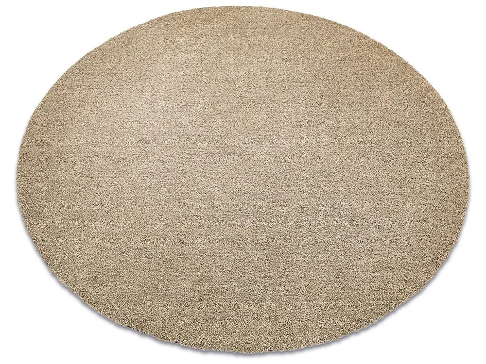 Eigentijds Tapijt Wasbaar , LATIO 71351050 ROND beige cercle 160 cm