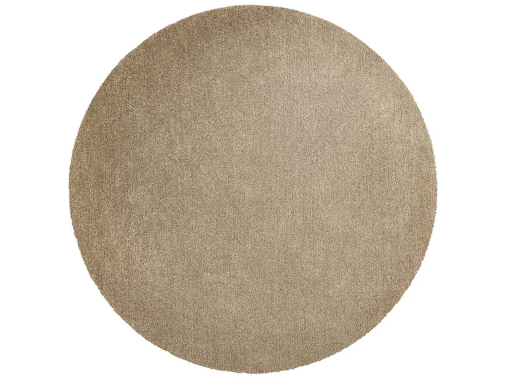 Eigentijds Tapijt Wasbaar , LATIO 71351050 ROND beige cercle 160 cm