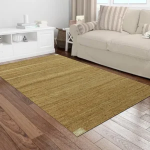 Handgevlochten tapijt van jute en katoen - 160 x 230 cm - Naturel - ARAYA