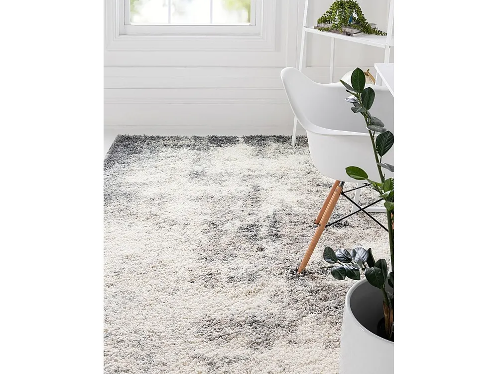 Hoogpolig tapijt 160 x 100 Grijs Lachen Haze