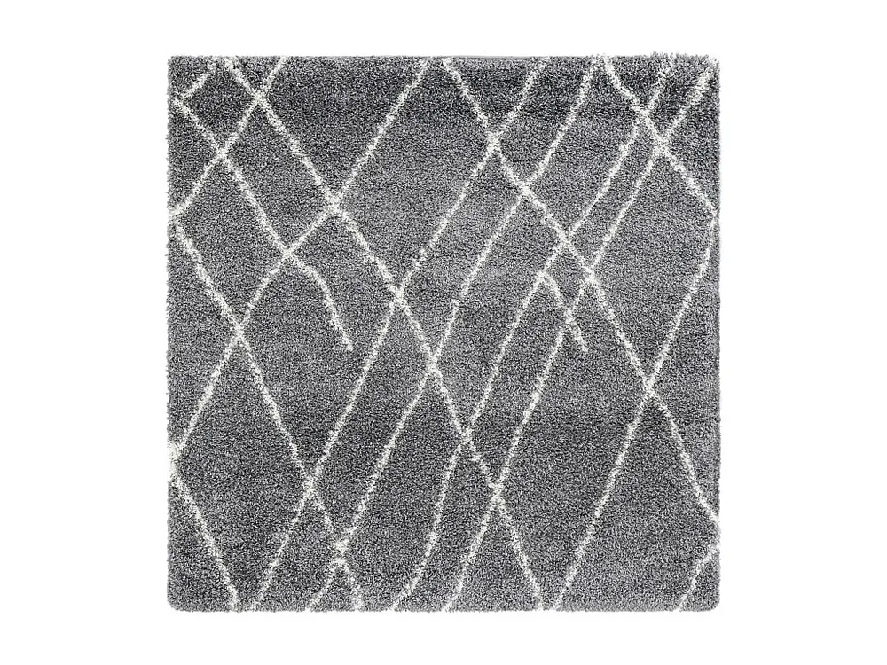 Hoogpolig tapijt 240x240 SteenGrijs Lachen Fence