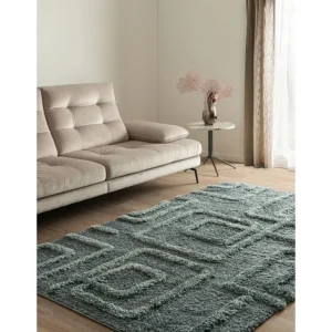 Hoogpolig tapijt 245x160 Blauw Thun Artem