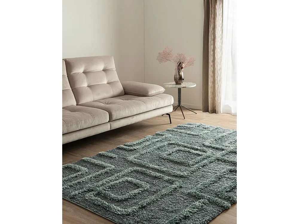 Hoogpolig tapijt 245x160 Blauw Thun Artem