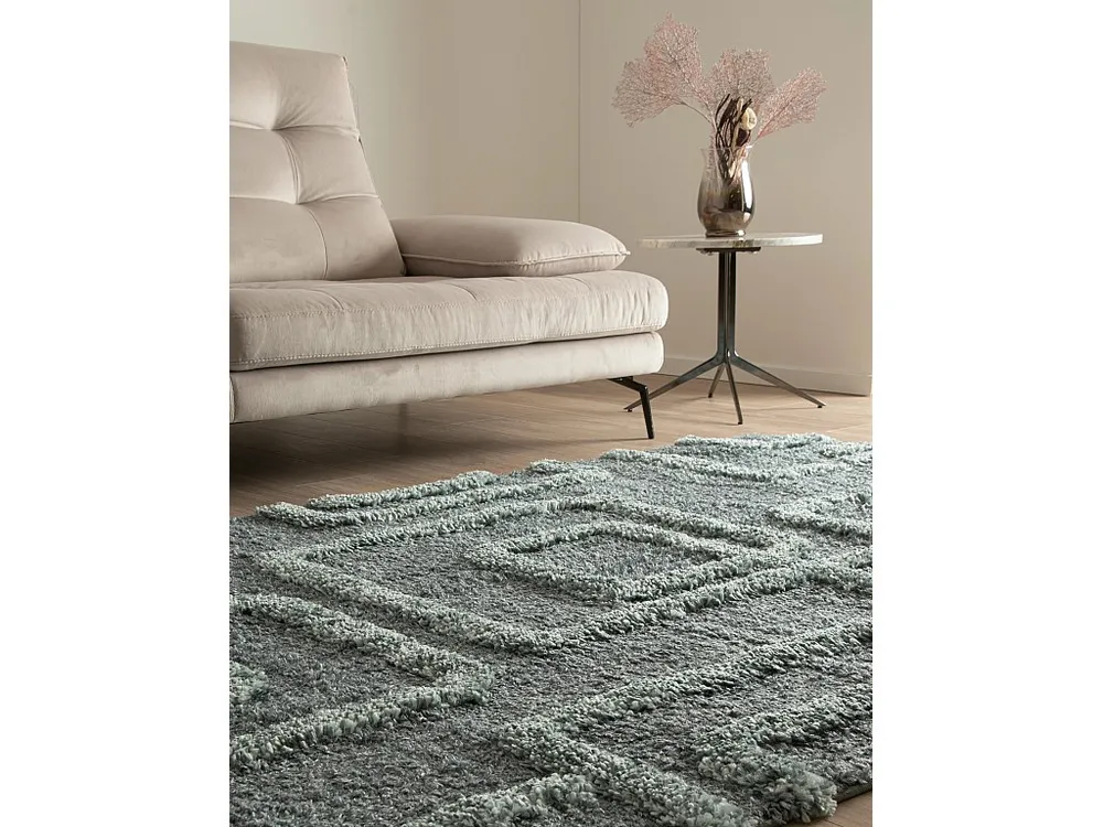 Hoogpolig tapijt 245x160 Blauw Thun Artem