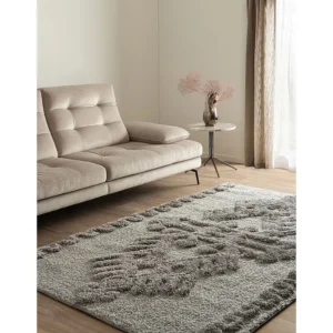 Hoogpolig tapijt 245x160 Grijs Thun Scutum